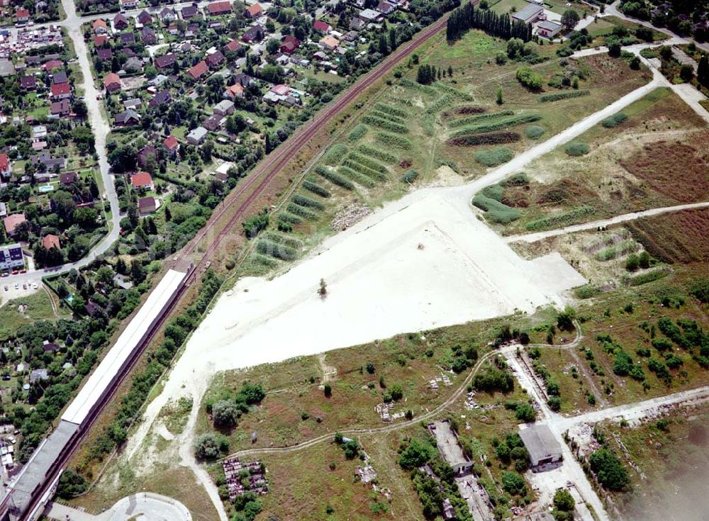 Aerial image Berlin - Biesdorf - Wohnneubauerschließungsfläche am S-Bahnhof Biesdorf - Süd.