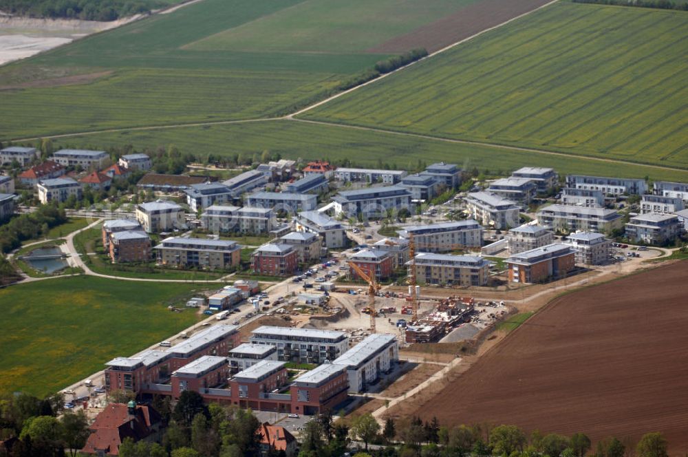 Haar from the bird's eye view: Sicht auf das Gewerbegebiet des Stadtteils Haar