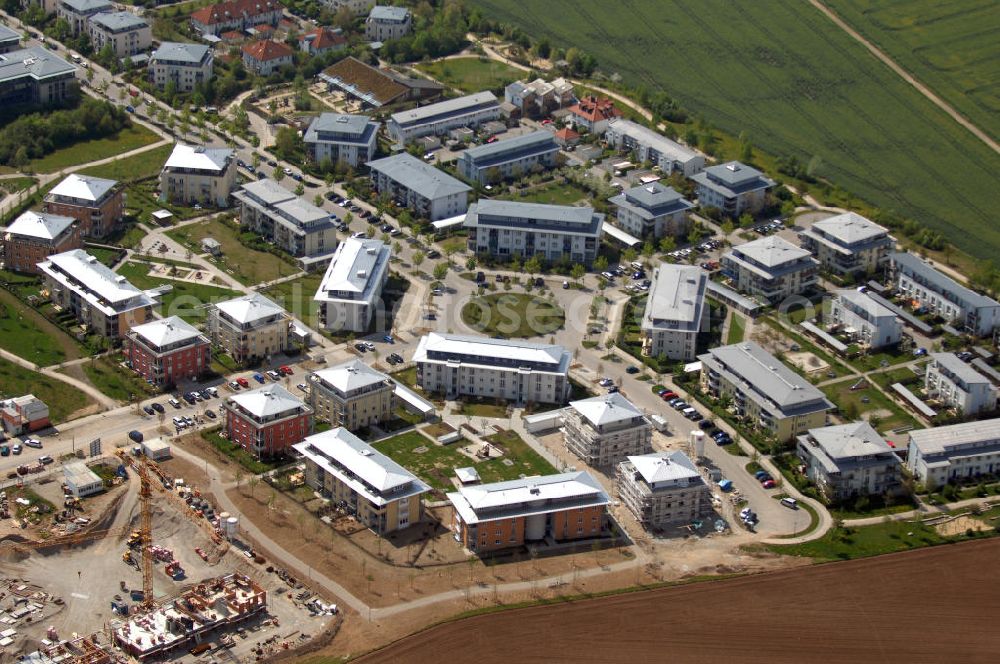 Aerial image Haar - Wohnneubaugebiet der Deutschen Heim Wohnungsbaugesellschaft mbH in Haar.