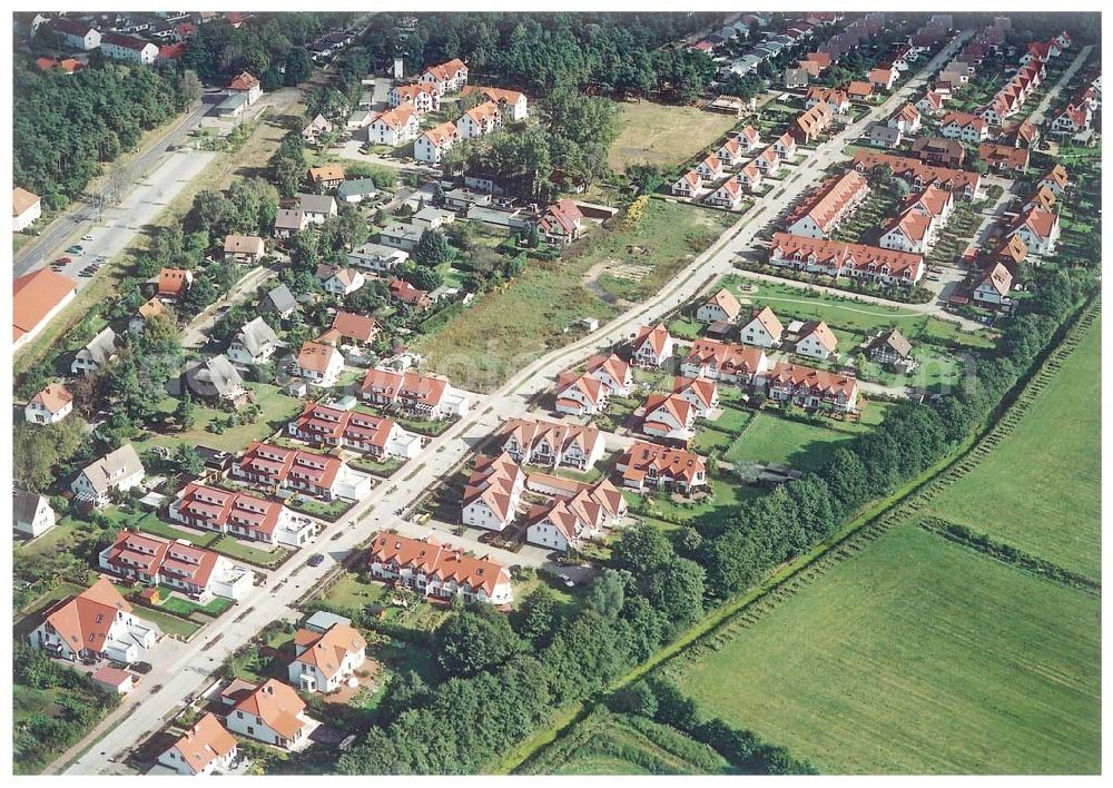 Graal-Müritz / Mecklenburg Vorpommern from above - Wohnneubaugebiet der HAWO KG in Graal - Müritz Mecklenburg Vorpommern / 27.09.02