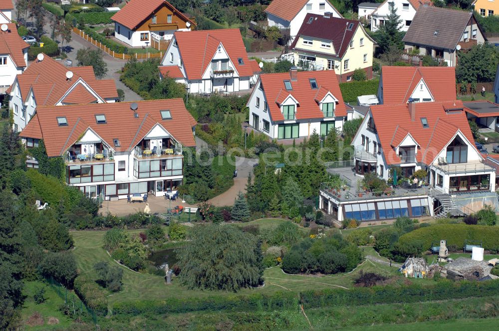 Graal-Müritz from the bird's eye view: Blick auf das Wohngebiet Koppenheide der HAWO Bauträger KG in unmittelbarer Strandnähe im Ostseeheilbad Graal-Müritz.