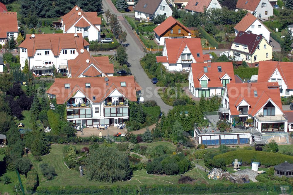 Aerial image Graal-Müritz - Blick auf das Wohngebiet Koppenheide der HAWO Bauträger KG in unmittelbarer Strandnähe im Ostseeheilbad Graal-Müritz.