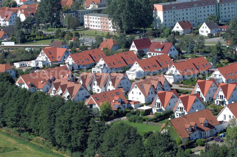 Aerial image Graal-Müritz - Blick auf das Wohngebiet Koppenheide der HAWO Bauträger KG in unmittelbarer Strandnähe im Ostseeheilbad Graal-Müritz.