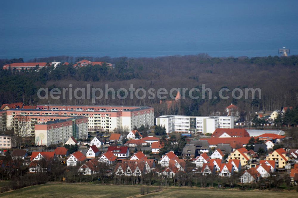 Graal-Müritz from the bird's eye view: Blick auf das Wohngebiet Koppenheide der HAWO Bauträger KG in unmittelbarer Strandnähe im Ostseeheilbad Graal-Müritz.