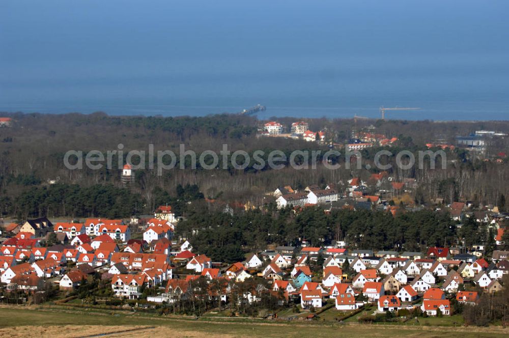 Graal-Müritz from above - Blick auf das Wohngebiet Koppenheide der HAWO Bauträger KG in unmittelbarer Strandnähe im Ostseeheilbad Graal-Müritz.