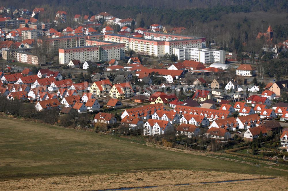 Graal-Müritz from above - Blick auf das Wohngebiet Koppenheide der HAWO Bauträger KG in unmittelbarer Strandnähe im Ostseeheilbad Graal-Müritz.