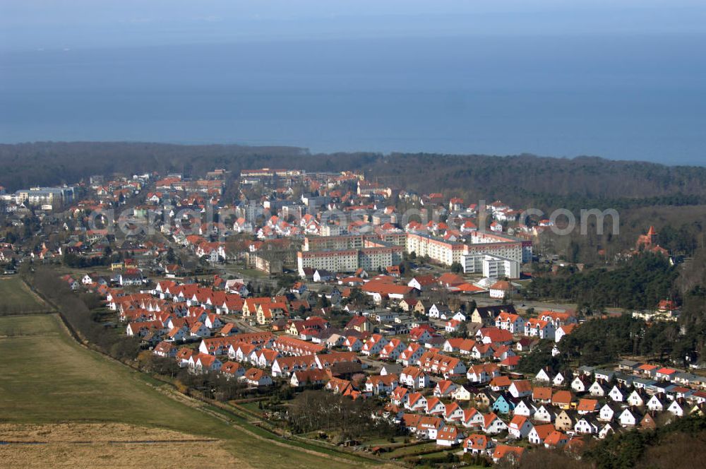 Aerial image Graal-Müritz - Blick auf das Wohngebiet Koppenheide der HAWO Bauträger KG in unmittelbarer Strandnähe im Ostseeheilbad Graal-Müritz.