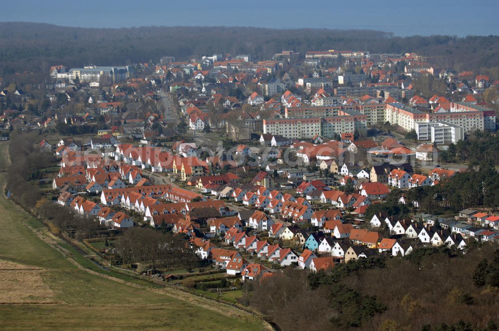 Aerial image Graal-Müritz - Blick auf das Wohngebiet Koppenheide der HAWO Bauträger KG in unmittelbarer Strandnähe im Ostseeheilbad Graal-Müritz.