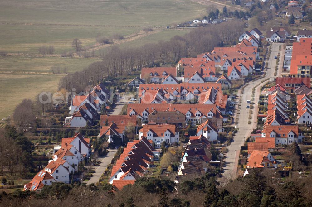 Graal-Müritz from the bird's eye view: Blick auf das Wohngebiet Koppenheide der HAWO Bauträger KG in unmittelbarer Strandnähe im Ostseeheilbad Graal-Müritz.