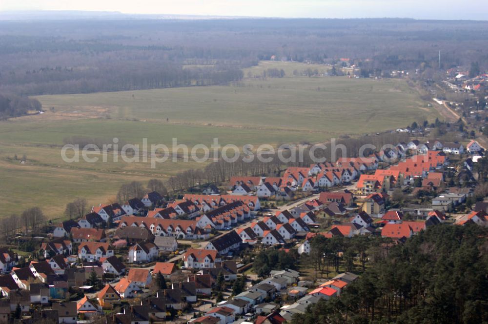 Graal-Müritz from above - Blick auf das Wohngebiet Koppenheide der HAWO Bauträger KG in unmittelbarer Strandnähe im Ostseeheilbad Graal-Müritz.