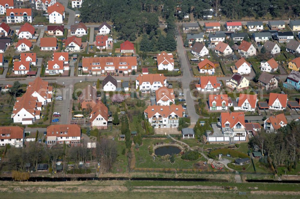 Aerial photograph Graal-Müritz - Blick auf das Wohngebiet Koppenheide der HAWO Bauträger KG in unmittelbarer Strandnähe im Ostseeheilbad Graal-Müritz.