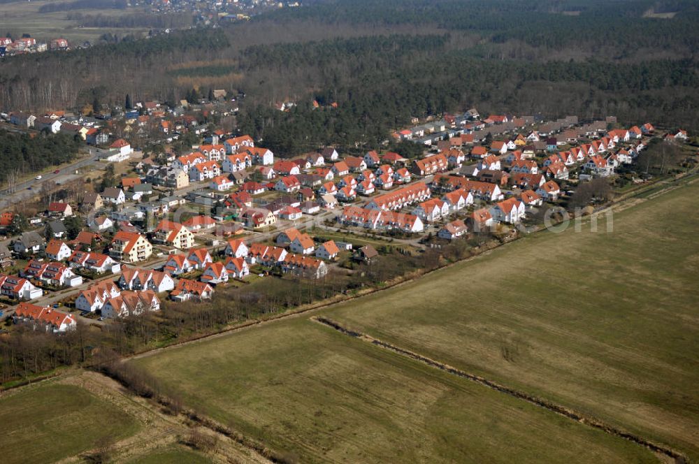 Graal-Müritz from above - Blick auf das Wohngebiet Koppenheide der HAWO Bauträger KG in unmittelbarer Strandnähe im Ostseeheilbad Graal-Müritz.