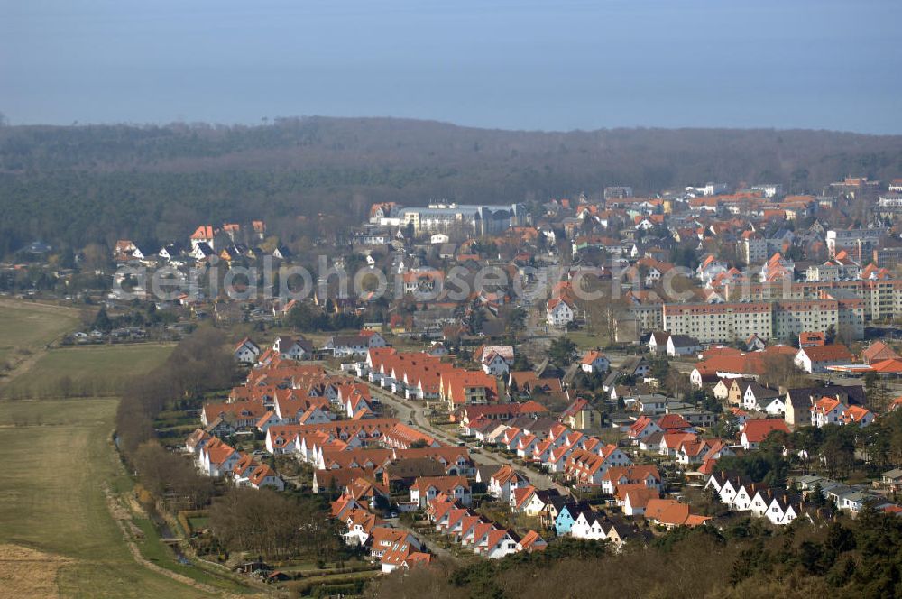 Aerial image Graal-Müritz - Blick auf das Wohngebiet Koppenheide der HAWO Bauträger KG in unmittelbarer Strandnähe im Ostseeheilbad Graal-Müritz.