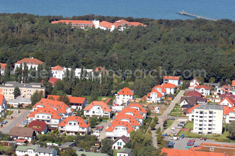 Aerial image Graal-Müritz - Blick auf das Wohngebiet der HAWO Bauträger KG am Lerchenweg in unmittelbarer Strandnähe im Ostseeheilbad Graal-Müritz.