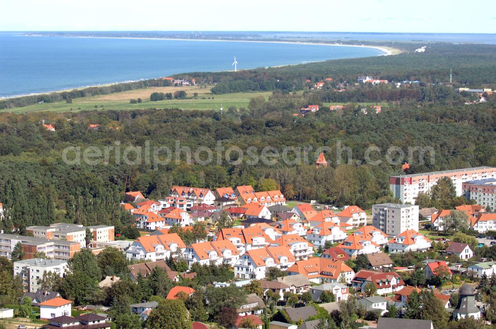 Aerial image Graal-Müritz - Blick auf das Wohngebiet der HAWO Bauträger KG am Lerchenweg in unmittelbarer Strandnähe im Ostseeheilbad Graal-Müritz.