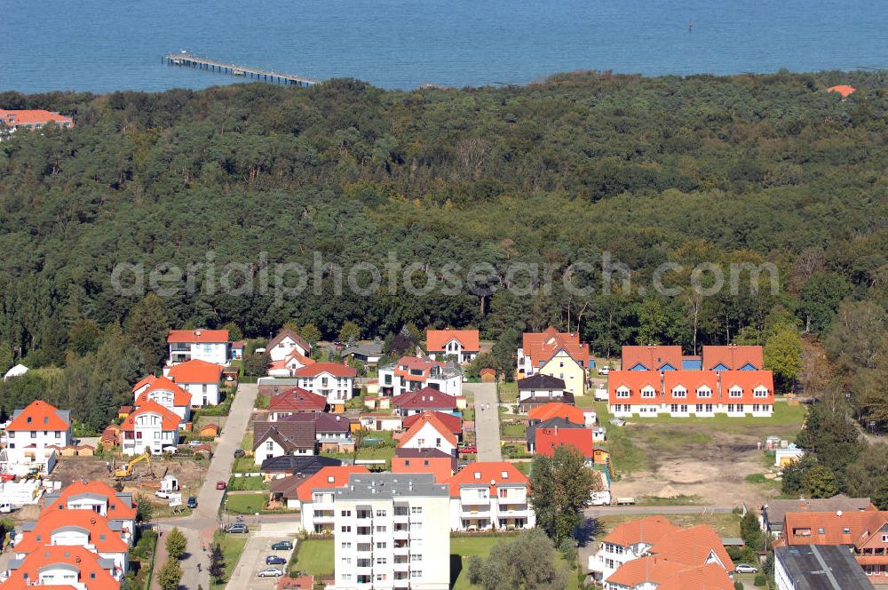 Aerial image Graal-Müritz - Blick auf das Wohngebiet der HAWO Bauträger KG am Lerchenweg in unmittelbarer Strandnähe im Ostseeheilbad Graal-Müritz.