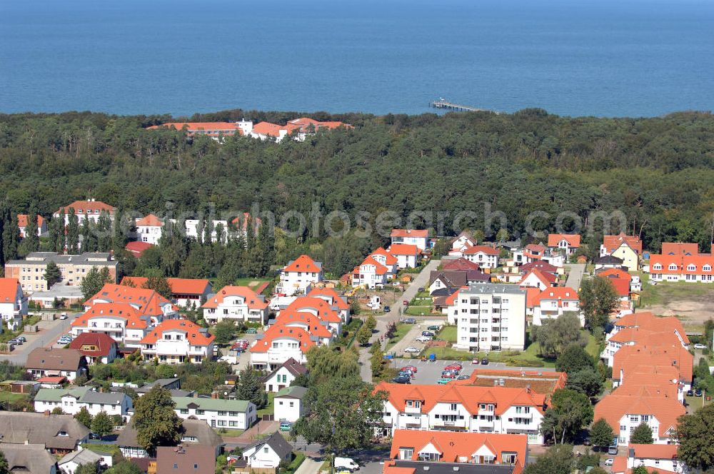 Aerial image Graal-Müritz - Blick auf das Wohngebiet der HAWO Bauträger KG am Lerchenweg in unmittelbarer Strandnähe im Ostseeheilbad Graal-Müritz.