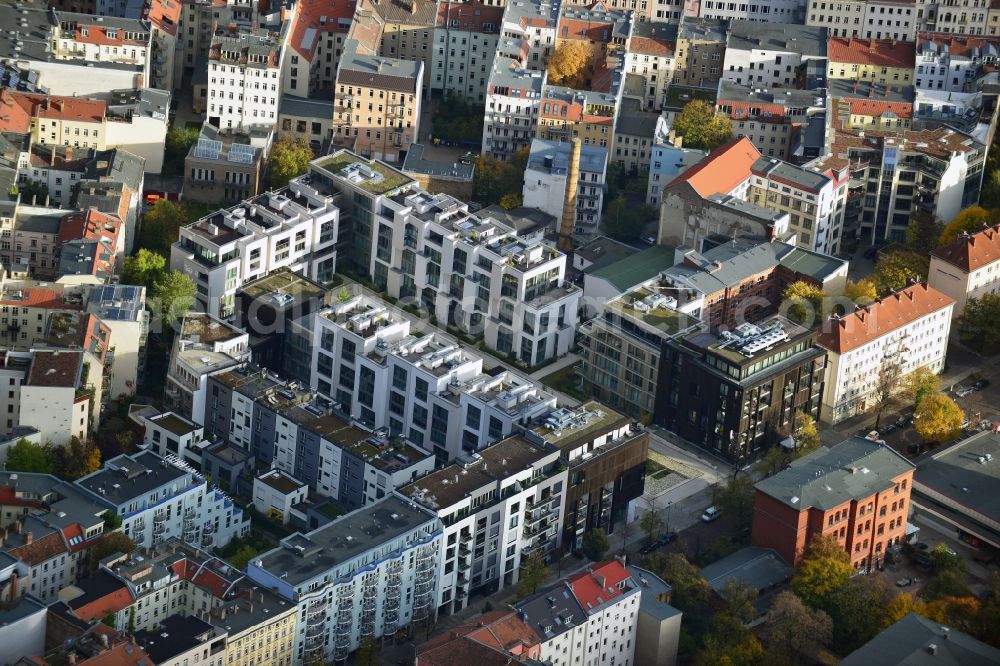 Berlin from the bird's eye view: View of the residential development area Marthashof at the Berlin - district Prenzlauer Berg