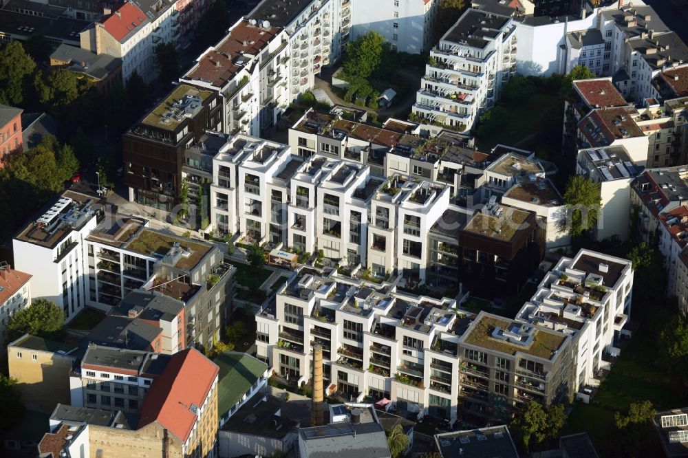 Aerial image Berlin - View of the residential development area Marthashof at the Berlin - district Prenzlauer Berg