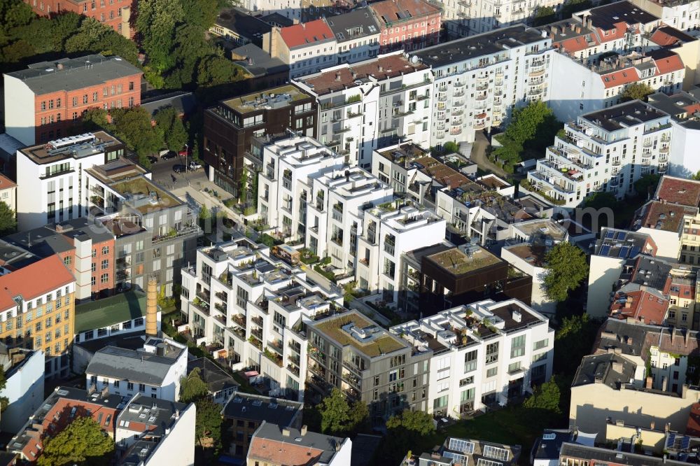 Aerial image Berlin - View of the residential development area Marthashof at the Berlin - district Prenzlauer Berg