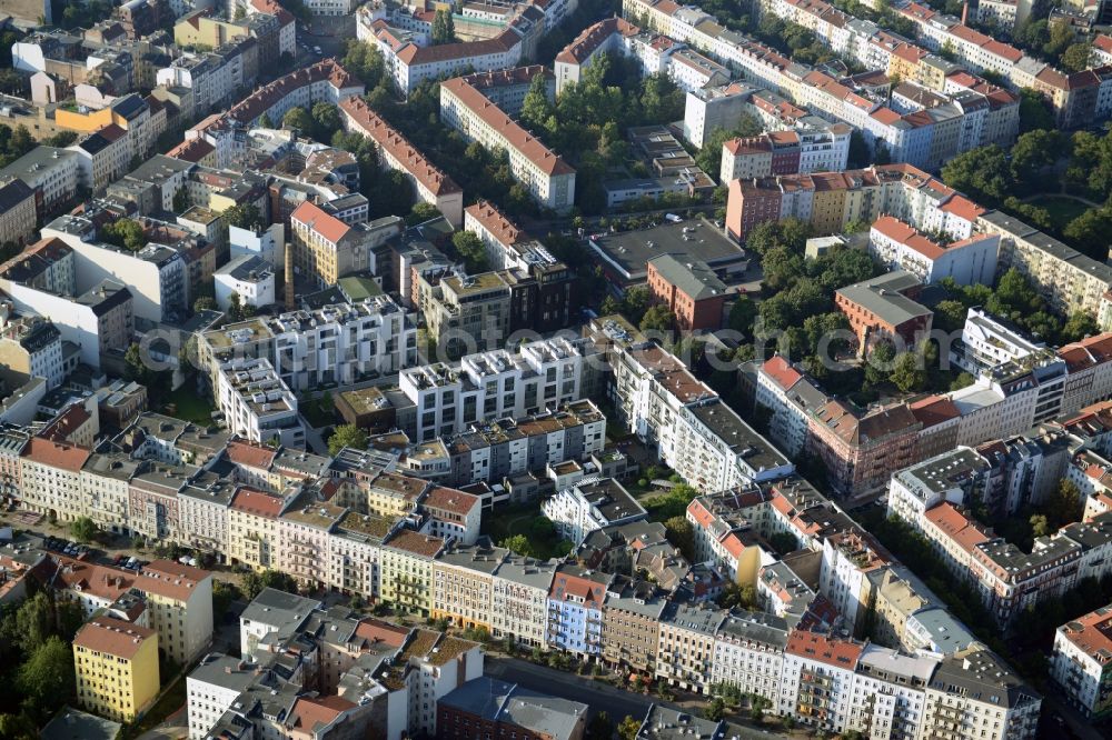 Aerial photograph Berlin - View of the residential development area Marthashof at the Berlin - district Prenzlauer Berg