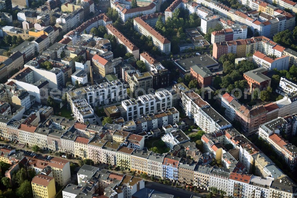 Berlin from the bird's eye view: View of the residential development area Marthashof at the Berlin - district Prenzlauer Berg