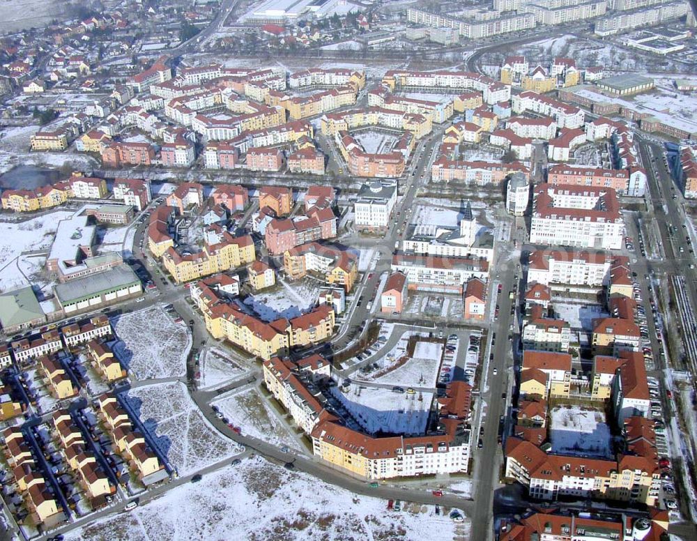 Potsdam/Brandenburg from above - Wohnneubaugebiet Potsdam - Kirchsteigfeld der Unternehmensgruppe GROTH + GRAALFS im Bundesland Brandenburg