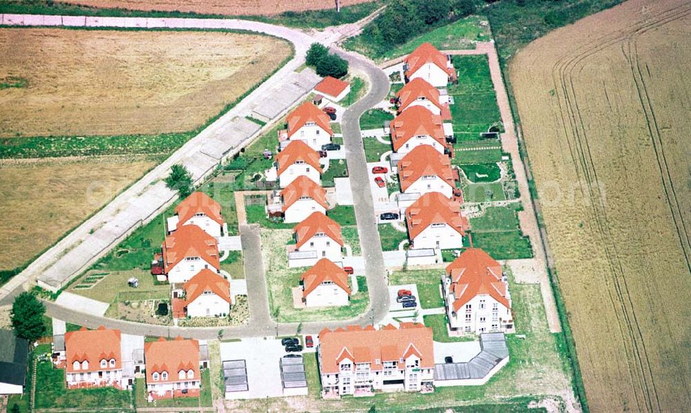 Seelow / Brandenburg from above - Wohnneubaugebiet in Seelow / Brandenburg