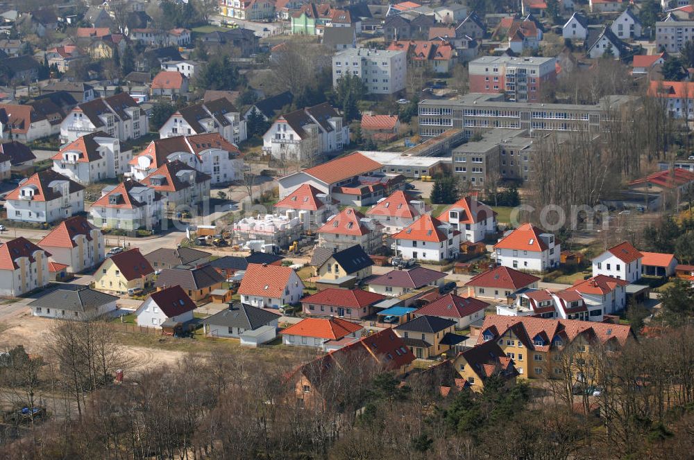 Aerial image Graal-Müritz - Blick auf das Wohngebiet der HAWO Bauträger KG Zur Eselswiese in unmittelbarer Strandnähe im Ostseeheilbad Graal-Müritz.