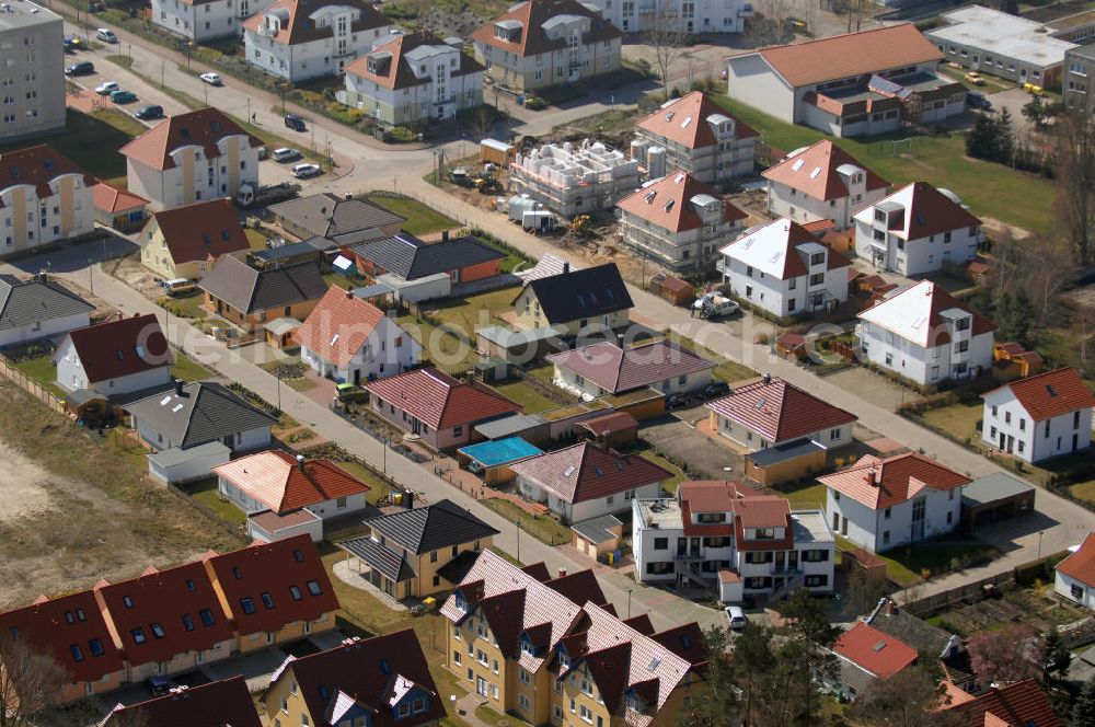 Aerial image Graal-Müritz - Blick auf das Wohngebiet der HAWO Bauträger KG Zur Eselswiese in unmittelbarer Strandnähe im Ostseeheilbad Graal-Müritz.