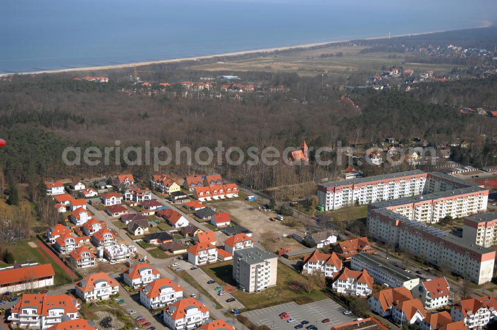 Graal-Müritz from the bird's eye view: Blick auf das Wohngebiet der HAWO Bauträger KG Zur Eselswiese in unmittelbarer Strandnähe im Ostseeheilbad Graal-Müritz.