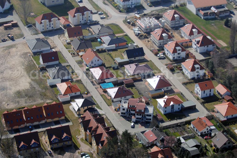 Aerial image Graal-Müritz - Blick auf das Wohngebiet der HAWO Bauträger KG Zur Eselswiese in unmittelbarer Strandnähe im Ostseeheilbad Graal-Müritz.