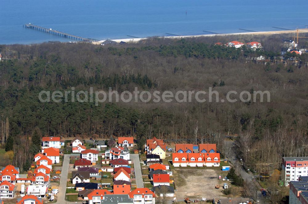 Graal-Müritz from the bird's eye view: Blick auf das Wohngebiet der HAWO Bauträger KG Zur Eselswiese in unmittelbarer Strandnähe im Ostseeheilbad Graal-Müritz.