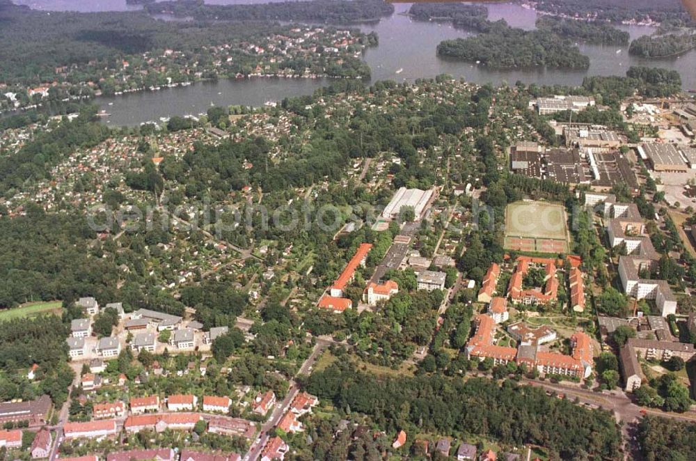 Berlin - Spandau from the bird's eye view: Wohnneubauobjekt in der Niederneuendorfer Allee 12-16 in Spandau (ALLBAU GmbH)