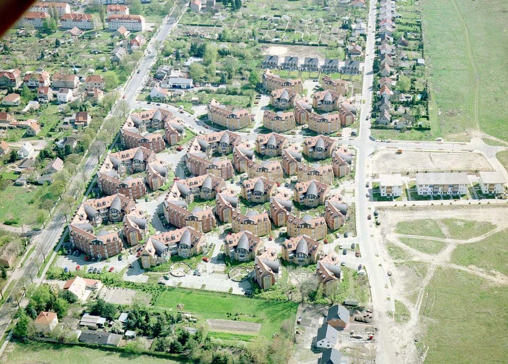 Nauen / Brandenburg from above - Wohnneubausiedlung in Nauen / BRA.