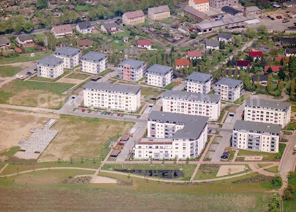 Nauen / Brandenburg from above - Wohnneubausiedlung in Nauen / Brandenburg.