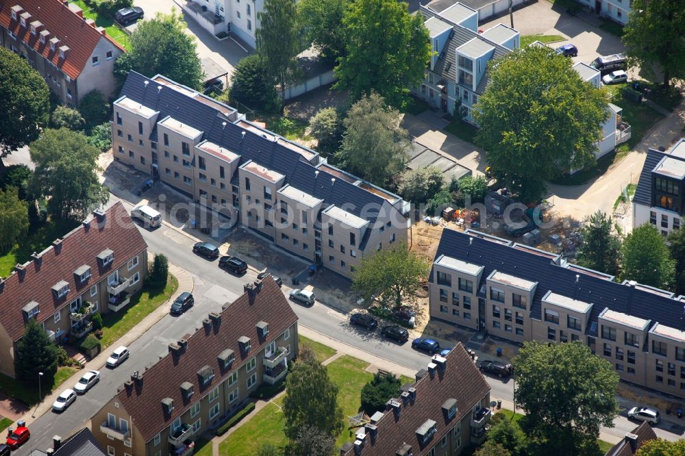 Hattingen from the bird's eye view: View of new residential buildings in Hattingen in the state North Rhine-Westphalia