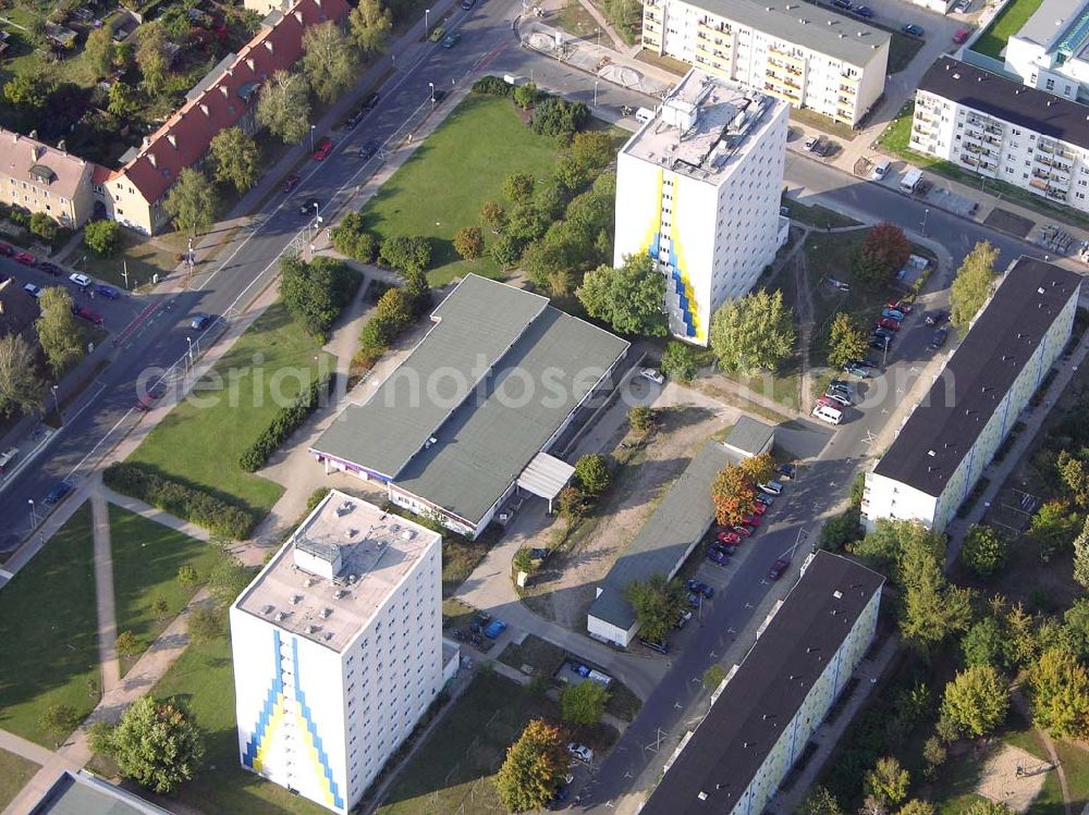 Hennigsdorf from above - 05.10.2004 Wohnparadies Hennigsdorf in der Fontanestr.91, 16761 Hennigsdorf der Firmengruppe Bozkurt.