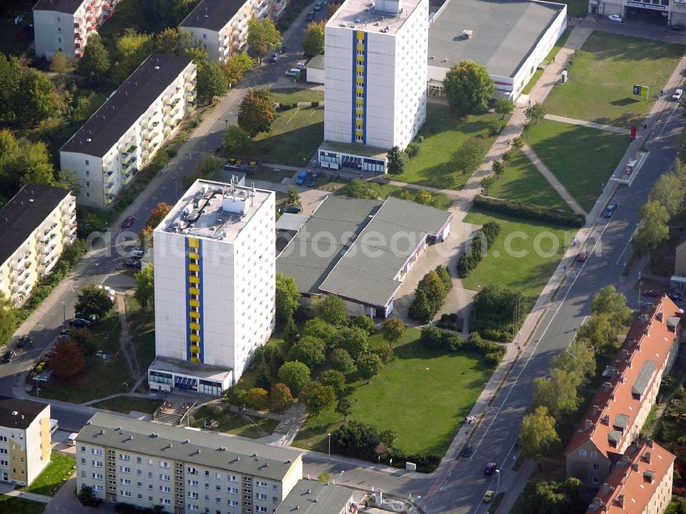 Hennigsdorf from above - 05.10.2004 Wohnparadies Hennigsdorf in der Fontanestr.91, 16761 Hennigsdorf der Firmengruppe Bozkurt.