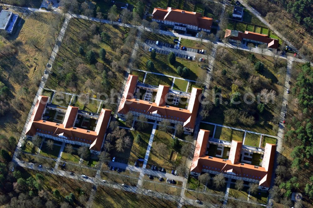 Aerial photograph Berlin OT Buch - View of the residential area Allees des Chateaux in the district of Buch in Berlin