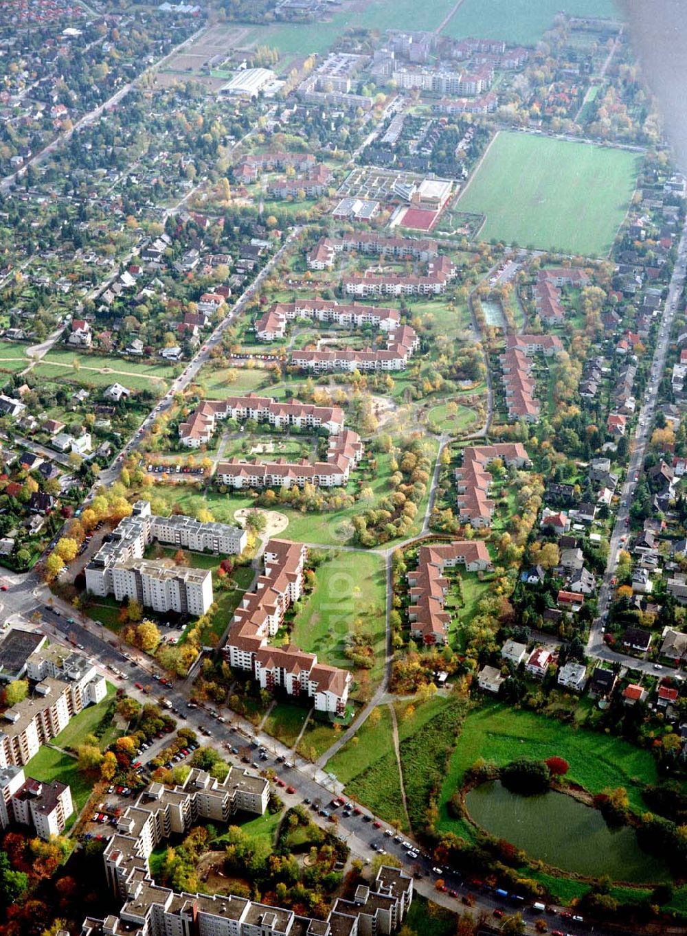 Berlin - Britz from above - Wohnpark in Berlin - Britz