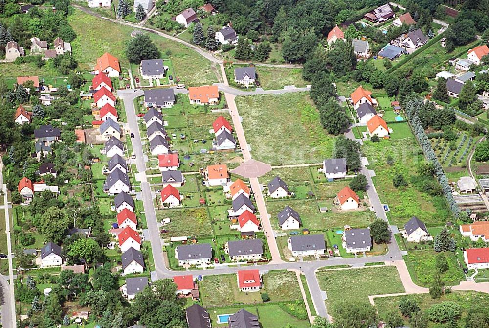 Aerial image Fredersdorf bei Strausberg - Brandenburg - Wohnpark Fredersdorf Brandenburg Einfamilienhäuser der Addit Bau GmbH