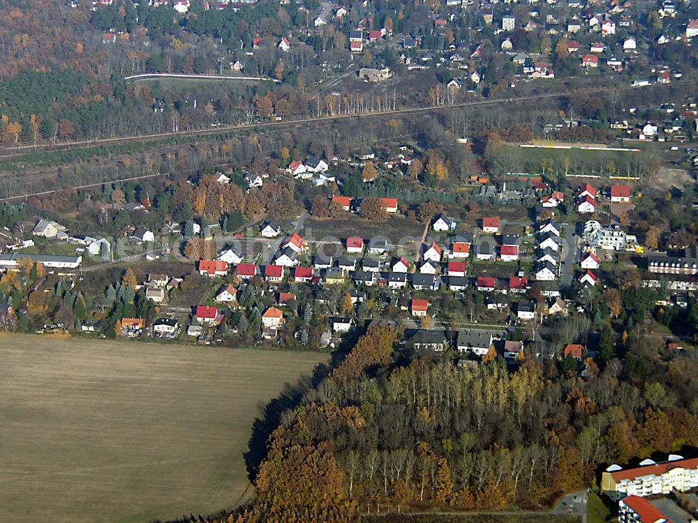 Fredersdorf / Brandenburg - östlich von Berlin from above - Wohnpark Fredersdorf Brandenburg Einfamilienhäuser der Addit Bau GmbH / BRB