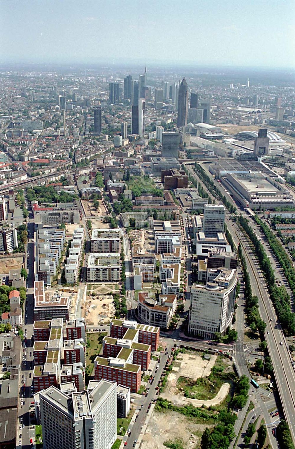 Frankfurt (Hessen) from the bird's eye view: 