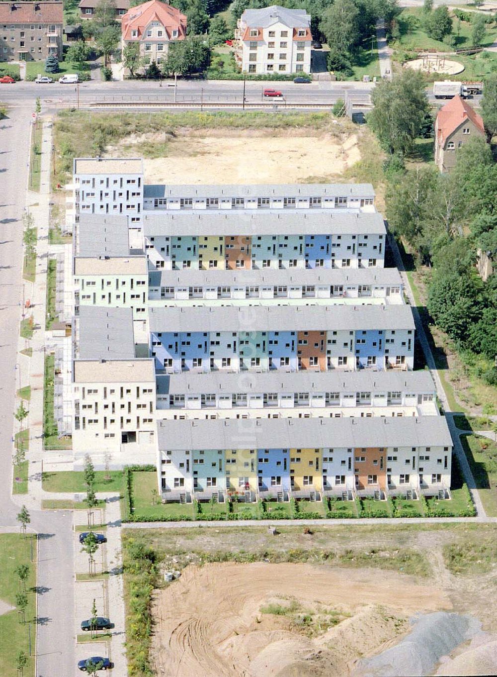 Dresden - Klotsche from above - Wohnpark Am Königswald an der Königsbrücker Landstraße in Dresden-Klotsche.