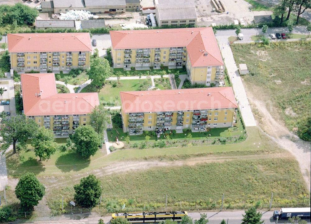 Dresden - Klotsche from above - Wohnpark Am Königswald an der Königsbrücker Landstraße in Dresden-Klotsche.