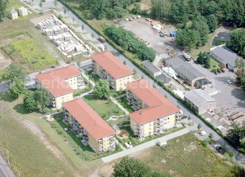 Aerial image Dresden - Klotsche - Wohnpark Am Königswald an der Königsbrücker Landstraße in Dresden-Klotsche.