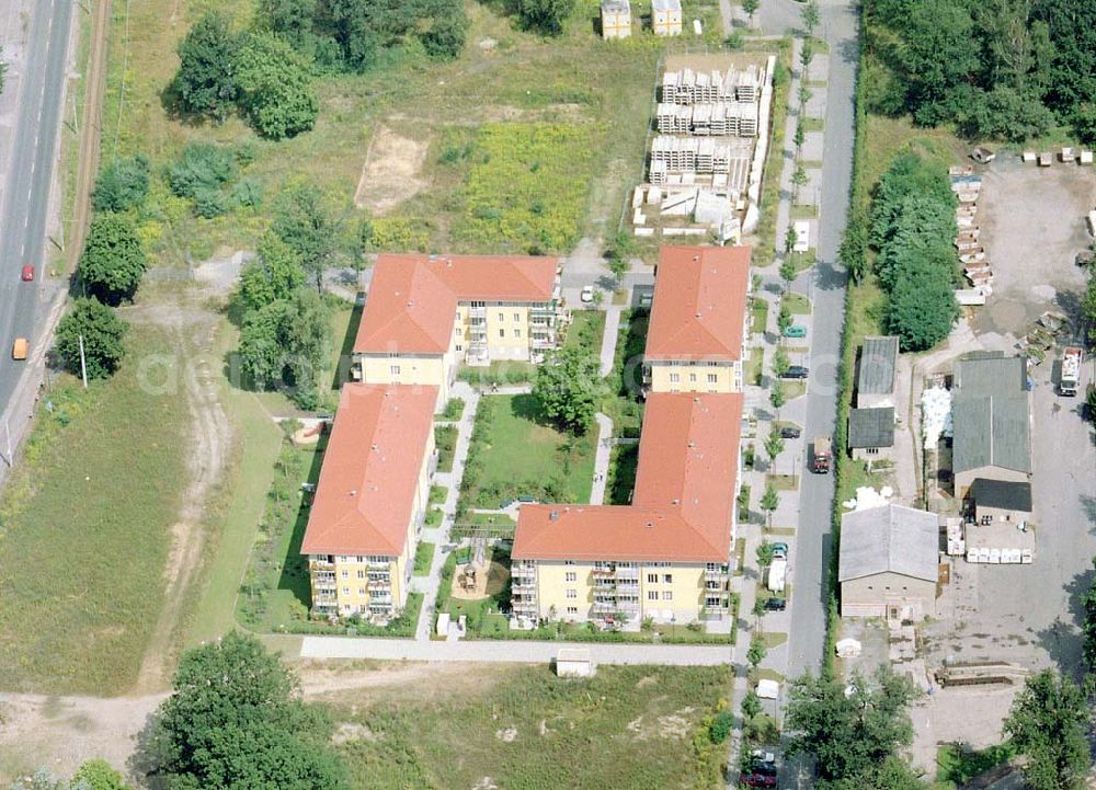 Aerial photograph Dresden - Klotsche - Wohnpark Am Königswald an der Königsbrücker Landstraße in Dresden-Klotsche.