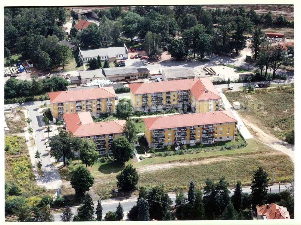 Aerial image Dresden - Klotsche - Wohnpark Am Königswald an der Königsbrücker Landstraße in Dresden-Klotsche.