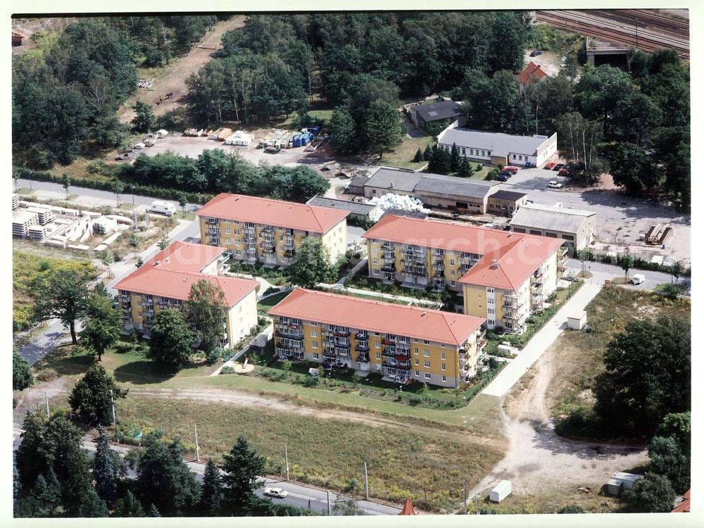 Aerial photograph Dresden - Klotsche - Wohnpark Am Königswald an der Königsbrücker Landstraße in Dresden-Klotsche.